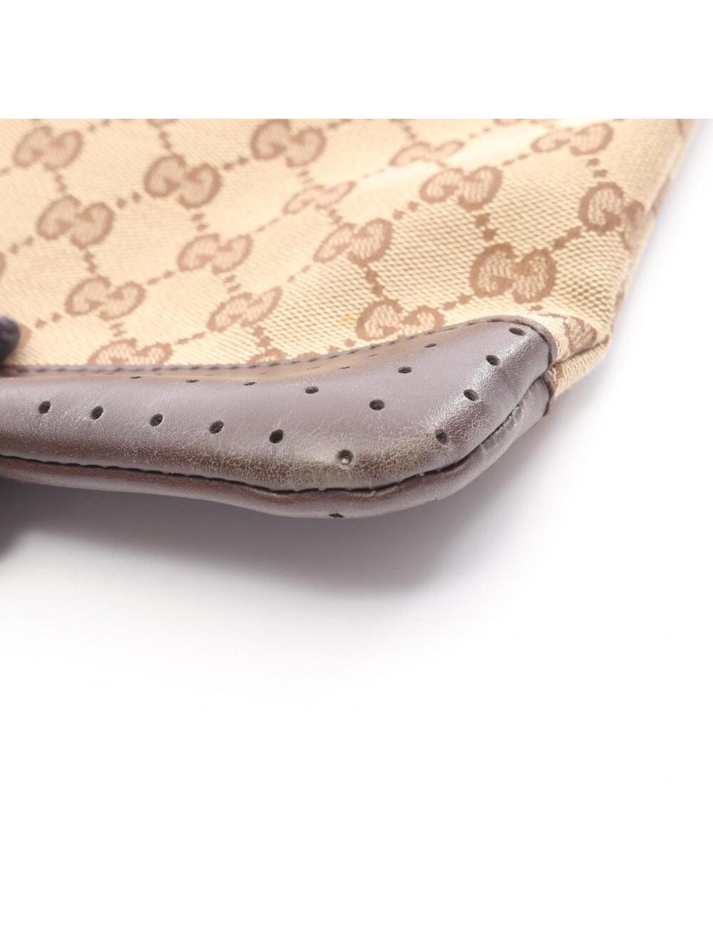 Gucci Zip Messenger Bag Gg Canvas With #255559G67B - Picture 7 of 9